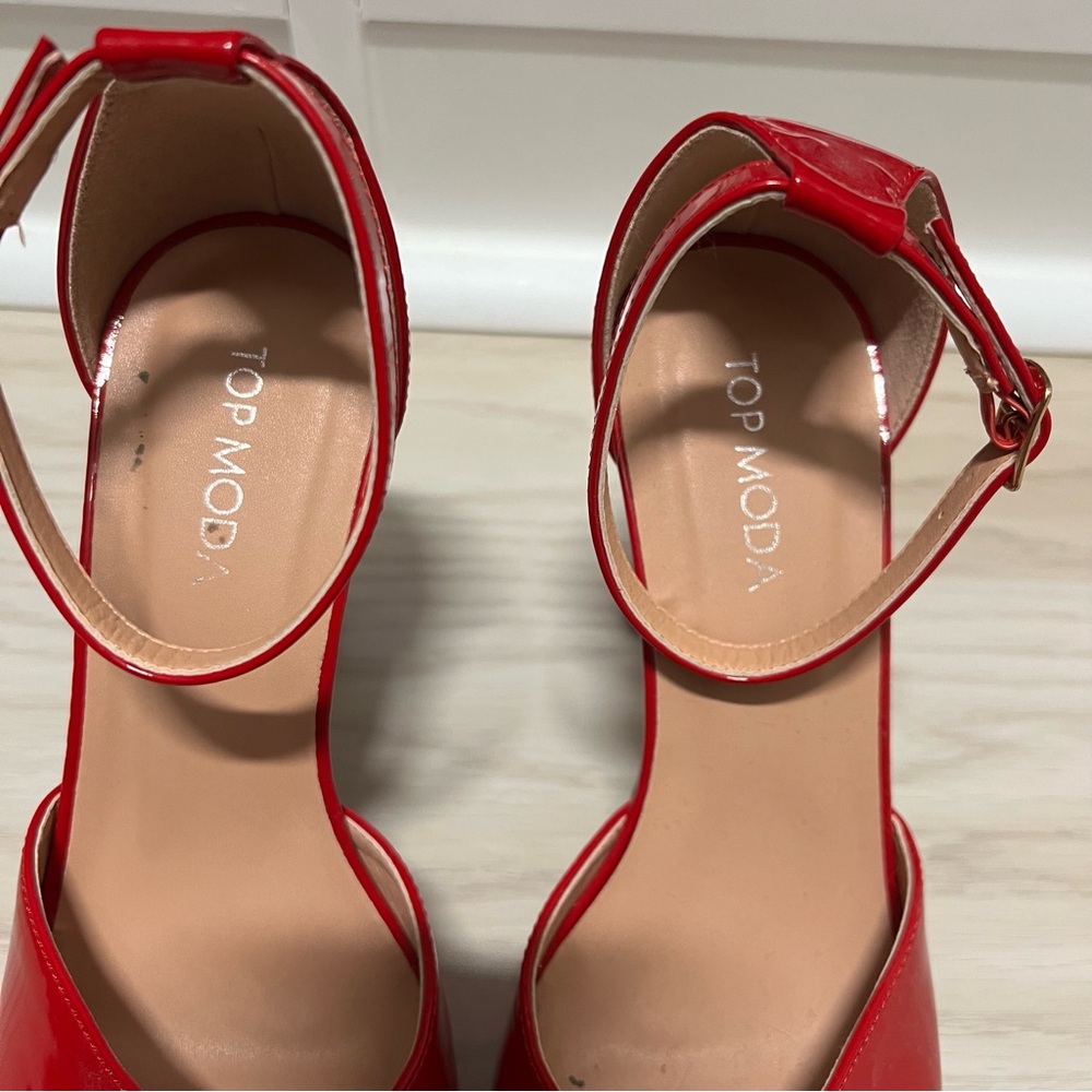 TOP Moda Red Heels - Picture 3 of 6